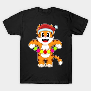 Tiger Christmas Fairy lights T-Shirt